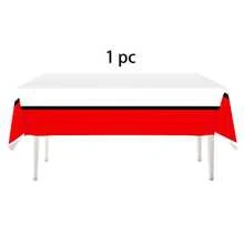 1 Khăn trải bàn nhựa họa tiết hoạt hình - 70.87x42.52 inch, màu đỏ trắng sọc đen, dùng một lần, hoàn hảo cho tiệc mừng em bé, tiệc sinh nhật chủ đề hoạt hình và các sự kiện dành cho nam và nữ. - Nhiều màu C - Xem 6