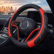 1 chiếc bọc vô lăng bằng lưới thoáng khí và giả da sợi carbon, phù hợp với hầu hết các loại xe, thiết kế không có vòng trong, thích hợp cho mọi mùa. - Nhiều màu - Xem 16