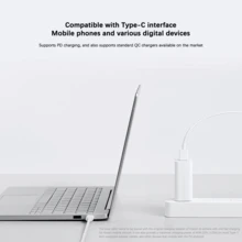 Xiaomi 小米 6A Type-C 数据线 3.3 英尺 - 支持 120W/67W/45W/33W 快充，兼容小米/红米/POCO、一加、安卓设备 - 白色 - 查看 5