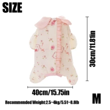 Roupa de Estimação com Estampa Fofa de Urso: Roupa de Estimação Confortável com Gola Peter Pan Feita de Tecido Macio, Ideal para Páscoa, Uso Diário e Presentes de Aniversário, Escolha Perfeita para Vestuário de Estimação - Rosa chiclete - Visão 12