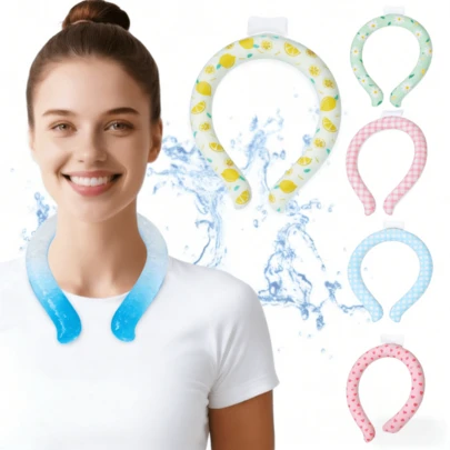 1pc Portable Lightweight Cooling Neck Wrap, Lightweight And Chilling Neck Wrap For Indoor And Outdoor Daily Cooling, Suitable For Summer Outdoor Sports And Daily Cooling Wearable Chilling Scarf