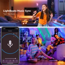 1 Set Of 3ft-00ft USB Led Strip Lights For Bedroom, With Music Sync Remote And APP Control, Can Adjust Color And Brightness, Very Easy To Install, Led Lights For Room, Home, Kitchen, Living Room, Holiday Party Atmosphere Decor - Multi-color light - View 5