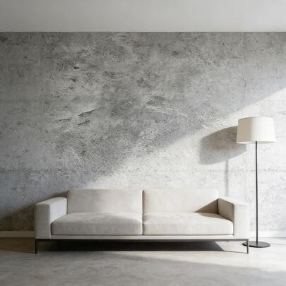 1 Rollo de papel tapiz autoadhesivo con textura de cemento industrial, revestimiento de pared impermeable y removible para sala de estar y dormitorio, 880*45cm/346*17 pulgadas