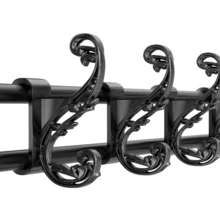 Lislark Heavy-Duty Multi-Functional Metal Shoe Rack With Coat Hanger, Shoe Storage Bench,  Freestanding Clothes Rack With 5 Hooks Suitable For Entryway, Hallway, Small Spaces - Easy To Assemble - Black - View 4
