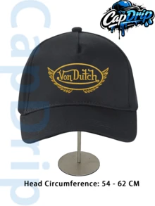 Black 1pc Unisex Von-Dutchs Print Baseball Cap, Sun Hat, Curved Brim, Dad Cap. Suitable For Daily Use And Outdoor Activities. Outdoor Adjustable Sun Cap. Spring-Summer Travel, Tourism, Beach Vacation Hat. - 黑色 - 查看 3
