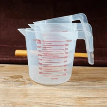 3pcs Plastic Measuring Cups Set, Stackable Plastic Measuring Cups, 1 Cup (8oz), 2 Cup (16oz), 4 Cup (32oz), Perfect For Precise Ingredient Measurement For Cooking And Baking, With Spout And Handle, Baking Tool - Translucent - View 9