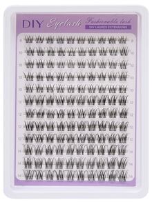 ELAE DIY Lash Extensions, D Curl Wispy Lash Clusters 8-14mm Mixed Length, Manga Style Cluster Eyelashes, Soft Faux Mink Reusable Fake Lashes - 8-14mm Classic - 查看 8