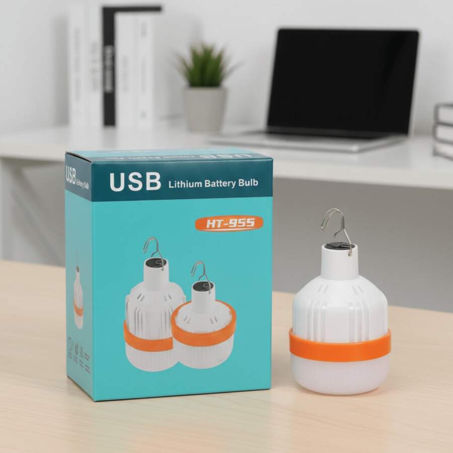 Foco Led De Emergencia Recargable 20w Bombilla Luz Blanca HYF098 decoración de cuarto juguetes accesorios para carro accesorios para moto luces led para cuarto cosas de 10 pesos luces led cosas para decorar tu cuarto accesorios para hombre juegos de mesa lamparas para techo jugetes lámpara lampara ventilador de techo luces decorativas luces luz led lamparas encendedor - Blanco - Ver 1