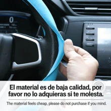 Funda de volante de silicona ultrafina antideslizante, ajuste ligero básico para automóviles, SUV y camiones de 13.77-14.17 pulgadas (35-36 cm), instalación rápida de perfil bajo, superficie ligeramente pegajosa para un mejor control, protector sin olor negro para viajes diarios, viajes por carretera y conducción urbana - material económico (diseño minimalista, no de grado premium) - Multicolor - Ver 3