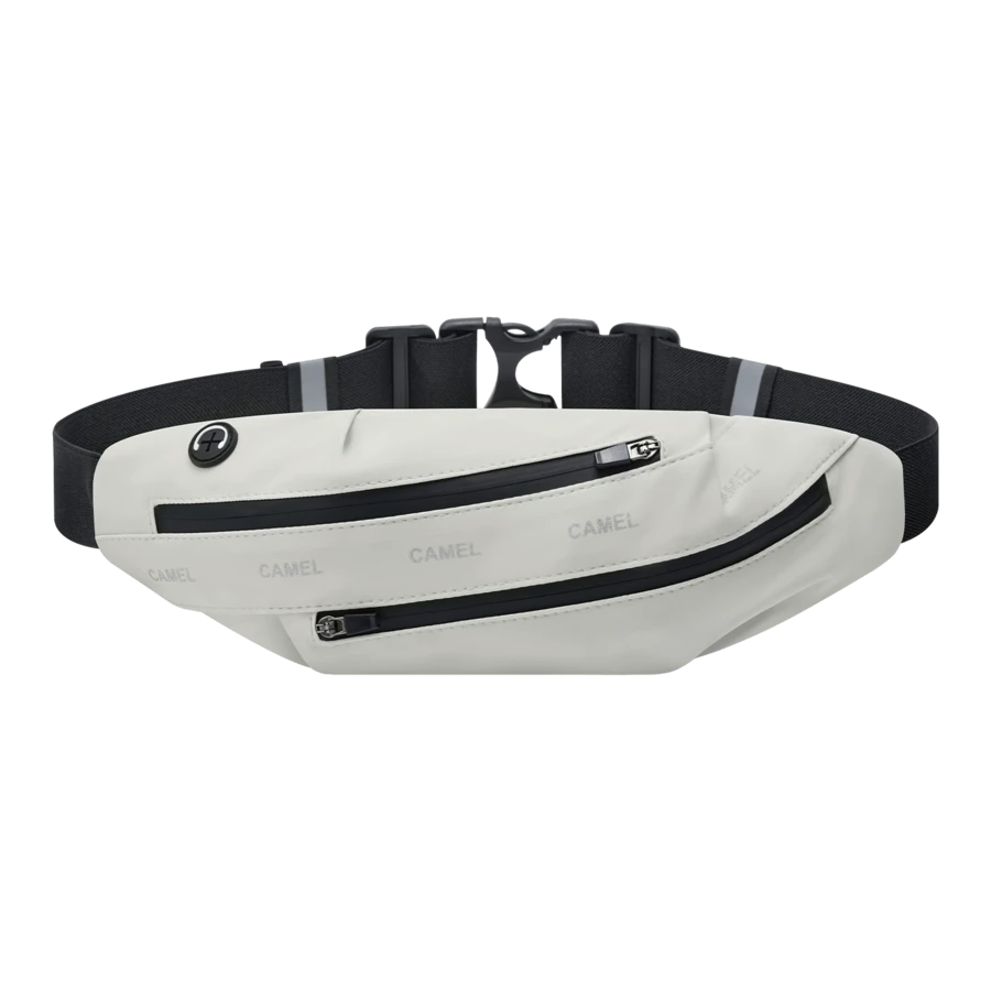 CAMEL CROWN 户外运动腰包，轻巧便携，适合跑步、骑行、健身，男女通用 - 皓月灰 - 查看 1