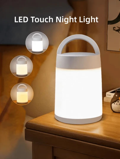 Đèn ngủ cầm tay LED cảm ứng di động, phù hợp với nhiều mục đích sử dụng, bao gồm hỗ trợ cho con bú, hỗ trợ giấc ngủ, đèn cho con bú sạc qua USB và đèn ngủ cạnh giường với ánh sáng ấm có thể điều chỉnh độ sáng.