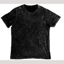 Retro Cotton T-Shirt Streetwear Famous Game  Leon Y2k Dragon  Flowers Gothic Cyberpunk Band Style Unisex - Stonewashed Black - View 3