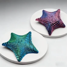 3D Printed Starfish Stress Relief Toy, Office Desk Fidget Toy, Adult Squeeze Toy For Anxiety Relief, Creative Boredom Buster, Movable Joint Figurine, Unique Gift - Multicolor - View 20