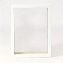 1 khung ảnh gỗ hai mặt, đen trắng, kích thước 3x3.5/4x4/4x6/5x7/6x6/6x8/8x8/8x10 inch/A4, khung gỗ cổ điển với mặt kính acrylic dày độ phân giải cao, khung để bàn độc lập, thích hợp để đựng ảnh, mẫu cây cảnh, trang trí bàn làm việc. - Nhiều màu - Xem 8