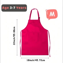 1pc Child Apron With 2 Pockets ,Simple And Stylish Apron,Adjustable Chef Art Apron For Boys And Girls ,Kids Painting Aprons, For Cooking Baking Painting Crafting Grilling Activity - Multicolor - View 37