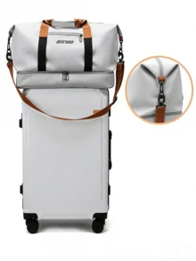 1 pieza Bolsa de deporte espaciosa con correa para el hombro, adecuada para hombres y mujeres, perfecta para viajes, fitness y deportes, un regalo ideal para aventureros y viajeros - Multicolor - Ver 10