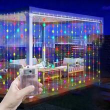 Đèn trang trí ngoài trời đổi 4 màu, đèn trang trí cắm trại, đèn dây trang trí vòng hoa cổ tích, đèn sân vườn, đèn rèm trang trí phòng ngủ, phòng khách lãng mạn, đèn trang trí Giáng sinh và Halloween, đèn dây trang trí hiên nhà, đèn ngày lễ, đèn trang trí tiệc cưới lấp lánh, đèn rèm hộp pin 8 chế độ, đèn chiếu sáng cảnh quan, đèn trang trí tiệc sinh nhật, đèn sân vườn - Đèn rèm hộp pin - Xem 12