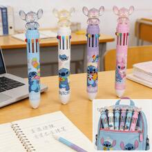 Bộ 1/2/3/4/5/10 bút bi gel có thể xóa được hình Stitch, đầu bút 0.5mm, chủ đề hoạt hình, mực gốc nước. - Bộ - Xem 4
