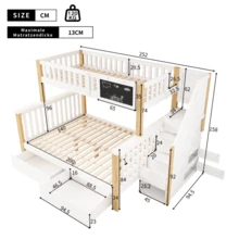 Polyrattan Dining Table And Chair Set, Garden Furniture, 6-Person Garden Dining Set With Armchairs, Removable And Washable Fabric Covers - White + Light Oak - View 2