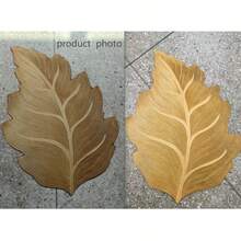 1pc Gold Leaf Shaped Absorbent Quick Dry Multi-Purpose Doormat, Hand Wash Only, Printed, Oval Bath Mat Shape, Bathroom Mat, Bathroom Carpet, Entrance Mat, Small Rug, Carpet, Mat, Home Decor, Area Rug, Outdoor Mat, Home Decor, Area Carpet, Bedroom Carpet, Washable Carpet - Multicolor 4 - View 7
