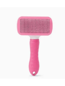 1pc One-Key Hair Removal Self-Cleaning Comb - Pink - View 3