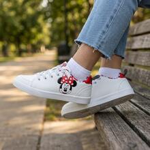 Disney Minnie Mouse Sneakers For Girls Athletic Casual Lightweight Durable Fashion (Little Kid Size 12/ Big Kid Sizes 13-4) - Red - View 7