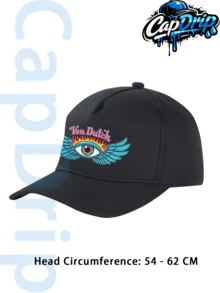 Black 1pc Unisex Von-Dutchs Print Baseball Cap, Sun Hat, Curved Brim, Dad Cap. Suitable For Daily Use And Outdoor Activities. Outdoor Adjustable Sun Cap. Spring-Summer Travel, Tourism, Beach Vacation Hat. - màu đen - Xem 2