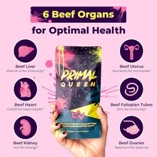 Primal Quenn – 3-Pack Bundle | Grass-Fed Beef Organ Supplements For Women | Supports Energy, Hormonal Balance & Healthy Skin | Natural Source Of Iron & B12 | 2 Capsules Daily | Buy 3 Save Big – Limited Time - ABC-1PC-NC - 查看 3