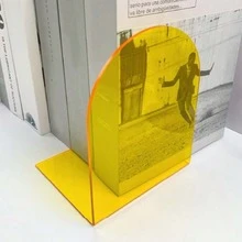 1 buah/2 buah Penahan Buku Akrilik Berwarna Transparan, Penahan Buku Majalah Meja Bentuk L Transparan Tebal Anti Selip, Pengatur Meja Kantor, Desain Hemat Ruang yang Dapat Diatur, Cocok untuk Rumah, Kantor, Sekolah, Musim Kembali ke Sekolah, Dekorasi Rumah - MultiWarna - View 8