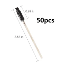 50支装一次性睫毛刷睫毛膏刷头，适用于睫毛嫁接、眉毛和化妆，黄+黑 - 彩色 - 查看 8