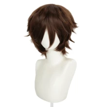 Wig Unisex Medium-Short 12 Inci, Terbuat dari Serat Sintetis Tahan Panas, Cocok untuk Cosplay, Pemakaian Sehari-hari, Foto Pesta, Tersedia dalam Berbagai Warna - MultiWarna - View 31