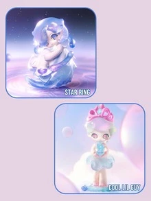 AZURA Star Series Collectible Figure, Dreamy Girl Mystery Box Collectible, Desktop Decor, Exquisite Character Sculpture, Toy Blind Box Collection, AZURA Series Exquisite Figure Collection, Holiday Party Ornament, Birthday And Christmas Gift - Multicolor - View 6