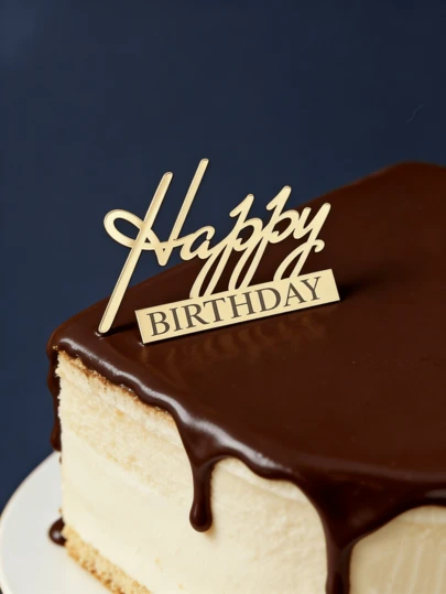 Bộ 3 món trang trí bánh sinh nhật bằng acrylic, thích hợp để làm bánh, rất phù hợp cho các bữa tiệc sinh nhật, đồ dùng trang trí bánh, phụ kiện làm bánh cá nhân hóa, và cũng thích hợp cho đám cưới và lễ tốt nghiệp.