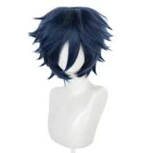 Wig Unisex Medium-Short 12 Inci, Terbuat dari Serat Sintetis Tahan Panas, Cocok untuk Cosplay, Pemakaian Sehari-hari, Foto Pesta, Tersedia dalam Berbagai Warna - MultiWarna - View 53