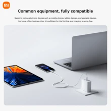 Xiaomi 小米原装3A Type-C转Type-C数据线 1米 - 适用于45W/33W/30W/27W快充、高速数据传输以及充电和数据传输双功能。兼容小米/红米/POCO、一加和安卓设备。 - 白色 - 查看 7