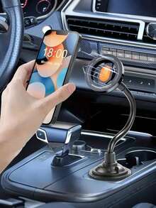 Flexible Hose Car Cup Holder Phone Mount – Universal Shockproof Design, 360° Rotating Core, Durable Plastic And Metal Structure, Fits Smartphones, GPS, And Tablets, Easy To Install In Any Vehicle, Universal Phone Mount - Phone Stand - View 11