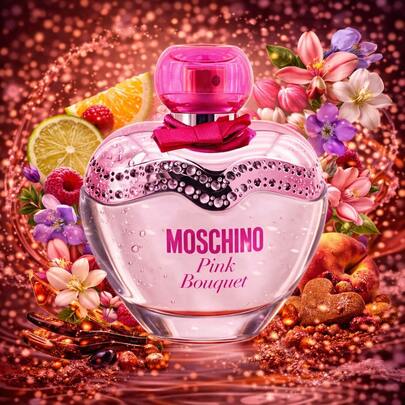  MOSCHINO - PINK BOUQUET 50ML EAU DE TOILETTE FOR WOMEN Type: Floral Fruity Fragrance For Young Women