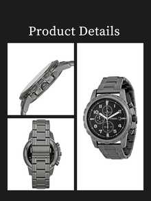 Đồng hồ bấm giờ nam Fossil Dean FS4721, vỏ thép không gỉ, mặt số đen. - màu đen - Xem 6