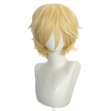 Wig Unisex Medium-Short 12 Inci, Terbuat dari Serat Sintetis Tahan Panas, Cocok untuk Cosplay, Pemakaian Sehari-hari, Foto Pesta, Tersedia dalam Berbagai Warna - MultiWarna - View 67