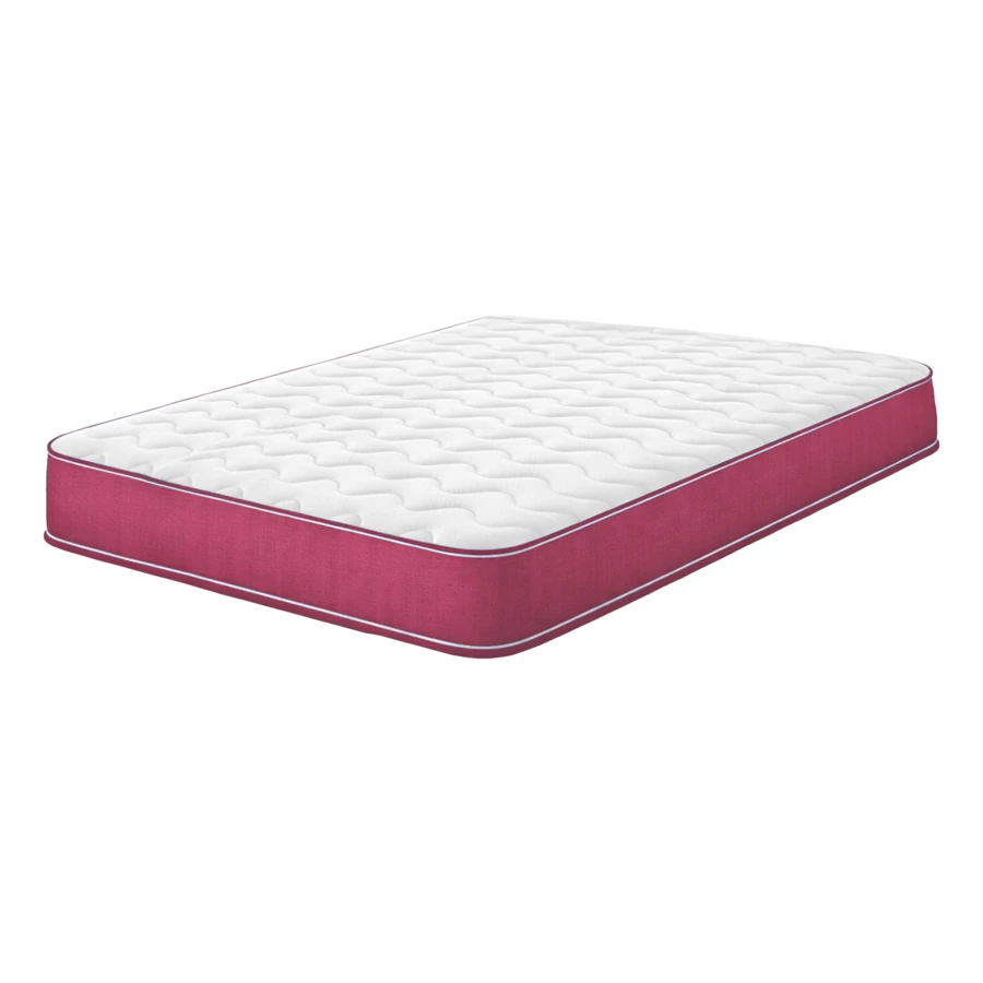 eXtreme Comfort Hybrid Memory Foam Spring Mattress 7 Inch Quilted - Springs Support With Memory Foam Comfort Layer And Breathable Soft CoolTouch Top Cover - 粉色 - 查看 1