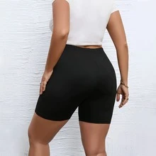 Casual Spor Shor For Women With  Prin - An Excellent Gifting Option! - 黑色 - 查看 2