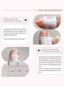 10片装光疗手工粉色花朵美甲粉扑腮红猫眼温柔气质假指甲 - 淺粉色 - 查看 9