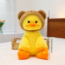 Official Hooded Plush Duck Doll Figurine, Dinosaur, Rabbit, Teddy Bear, Duck Stuffed Doll, Dinosaur, Animal Plush Toys, Christmas Gift, Halloween Gift, Various Holiday Gifts, Sofa Decor, Bedroom Decor, Graduation Gift, Mother's Day Gift, Plush Doll, Birthday Gift, Stitch, Cute Small Doll, Doll, Plush Doll, Graduation Season Gift - Multicolor - View 13