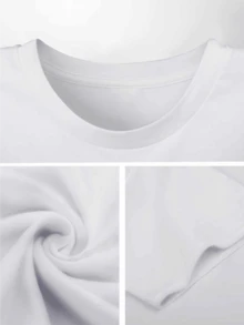 Atardecer tropical con palmeras reflejado en gafas que inspiran vacaciones y descanso junto al mar Camiseta de niño cómoda y fresca 100% algodón estilo casual ideal para verano - Blanco - Ver 3