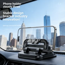 360°旋转通用车载手机支架，适用于仪表盘、挡风玻璃和空调出风口，兼容所有智能手机和车型。 - 時光臨停號碼牌 - 查看 5