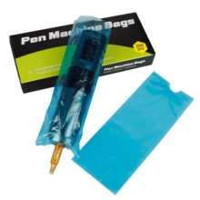 Túi đựng bút xăm dùng một lần mới, 200 chiếc, chống thấm nước và chống bụi, bảo vệ máy xăm. - Xem 2