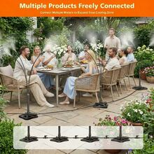 GOBRILLFUN Outdoor Standing Mister For Patio Cooling – Portable Misting Station Stand Up Mister With 26.2FT Hose, Backyard Cooling System For Pets, Garden, Pool, BBQ, Beach & Hot Days - 4 Heads - View 8