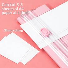 Dual-Direction Mini A4 Paper Cutter, Portable Student/Office Photo & Paper Trimmer - Single Piece - View 2
