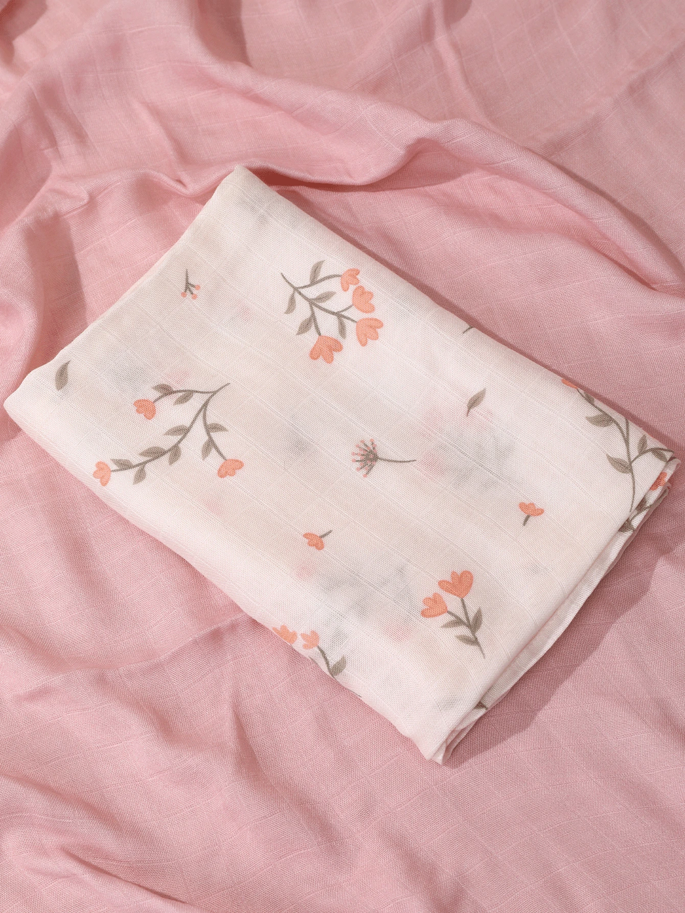 1pc Lightweight Muslin Baby Swaddle Blanket, Oeko-Tex Certified, Suitable For Newborns Daily Use - Multicolor - View 1