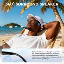 AI Smart Glasses With Camera, 1080P Video Recording , ENC Noise Reduction, Wireless Music & Calls, Real Time Translation, Open-Ear Audio For Travel, Meetings & Vlogging - View 9